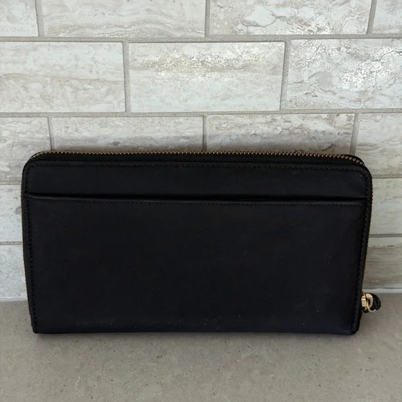 kate spade Black Zip Wallet with Gold Plaque - Picture 3 of 8